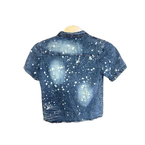 Diamond Stash Denim Large (L) Bleach Splash Retro Style - Picture 2 of 3